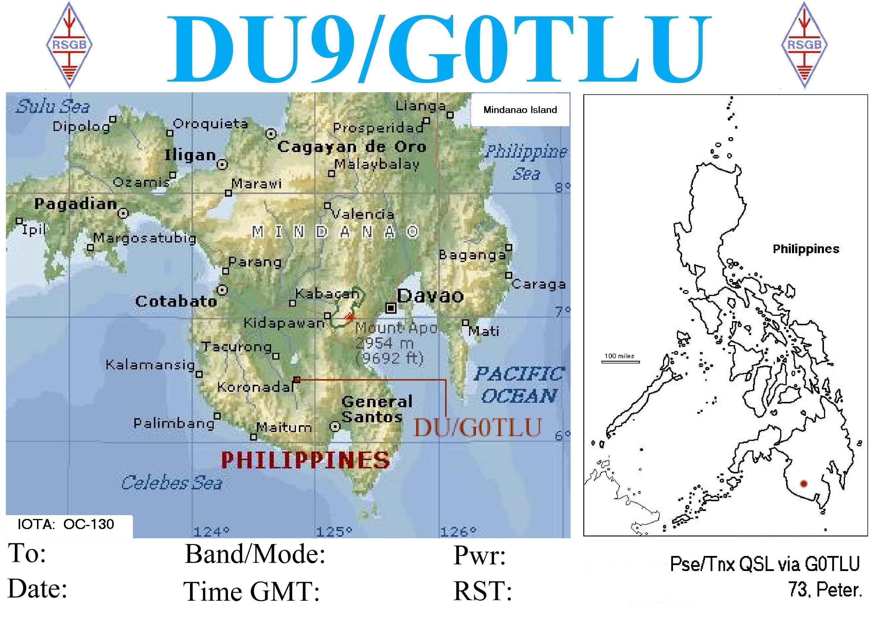 My DU9 QSL Card